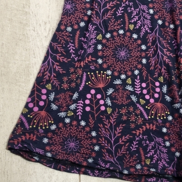 Matilda Jane “New Resolution” Navy Blue Floral Dress Size XL - Picture 4 of 8